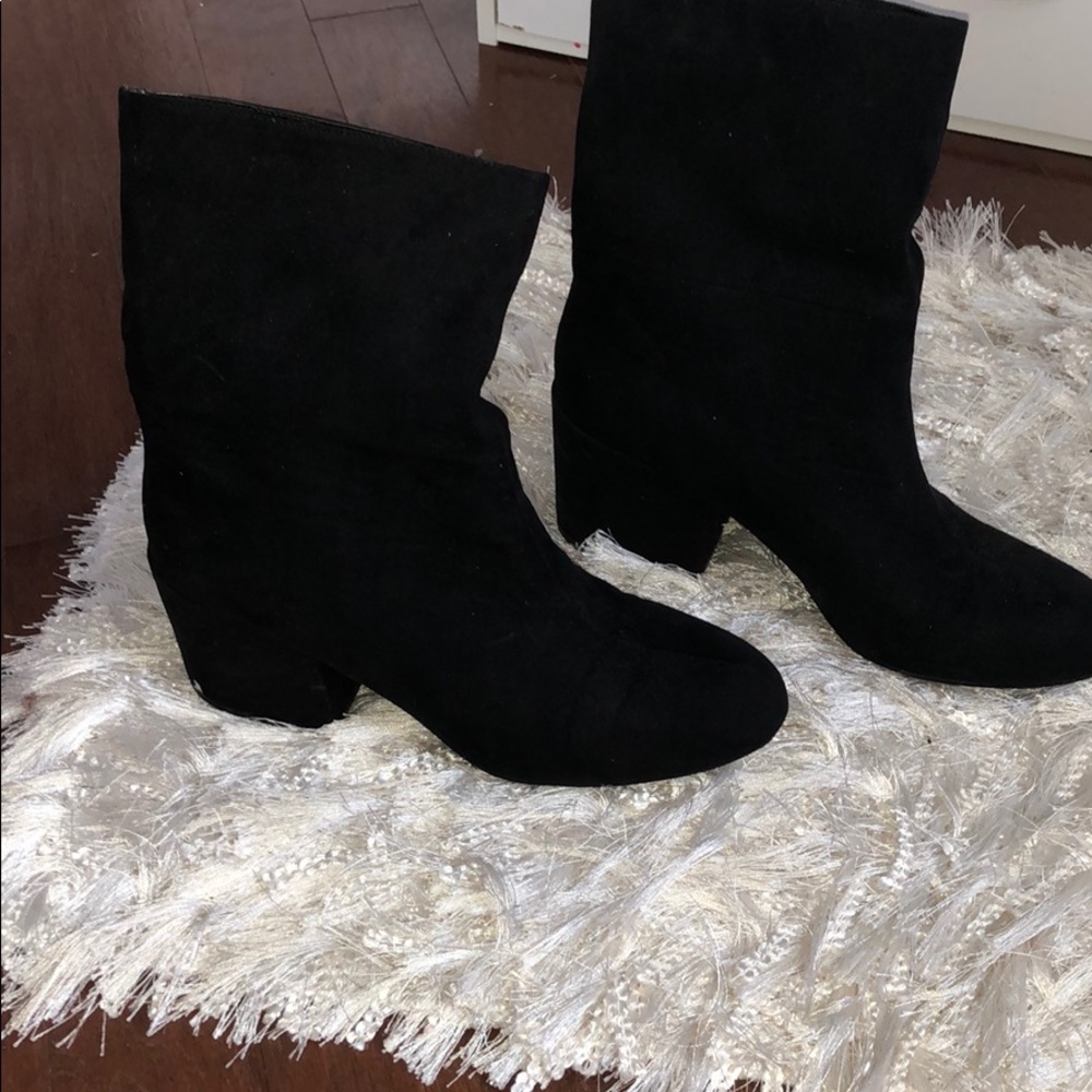 Back Suede “Man Made” Booties
